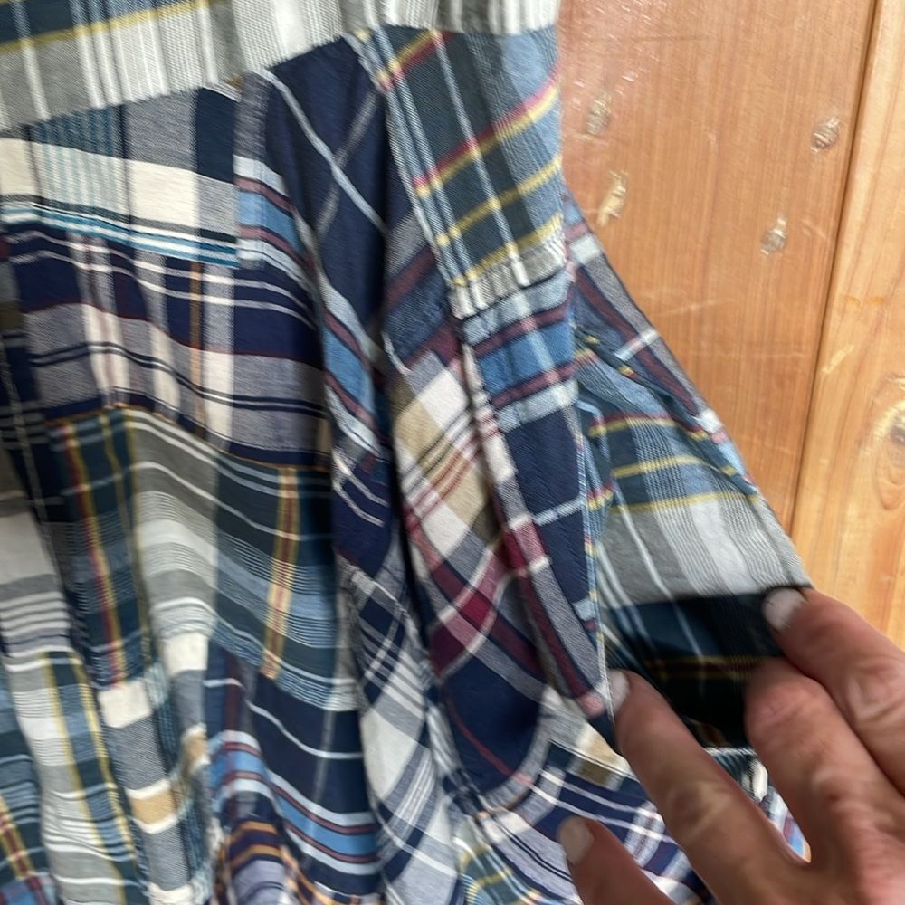 Ralph Lauren Madras Plaid Sleeveless A-line dress - Picture 7 of 8